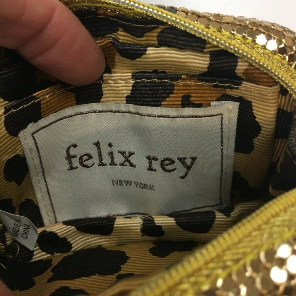 Felix Ray I Heart You Pouchette Gold/Black - Picture 4 of 5